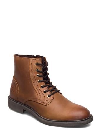 Jfwkarl Leather Boot Cognac Ltn Brown Jack & J S