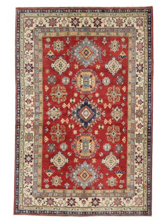 Oriental Kazak Fine Rug 167X247 Dark Red/Brown Wool, Afghanistan