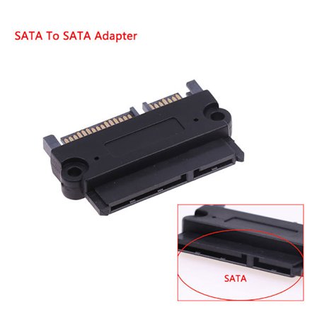 1 stk SFF-8482 SATA /SAS til SATA 180 graders vinkeladapter konverter