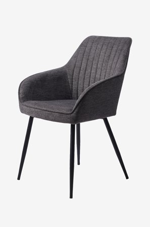 Håum - Stol 2-pak Borgholm - Grå - Stole med armlæn - Fra Homeroom