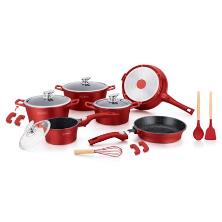 Lyxigt kokkärlsset: Non-stick, löstagbara handtag, induktion