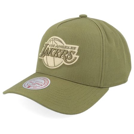 Mitchell & Ness - NBA Grön adjustable Keps - Los Angeles Lakers Fashion Pro Olive A-Frame Adjustable @ Hatstore