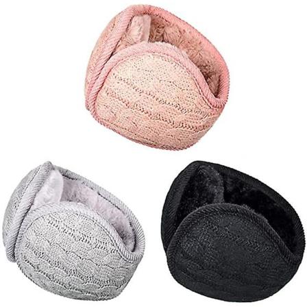 Korvalämmittimet miehille ja naisille, klassiset fleece-unisex-talven lämpimät korvaläpät
