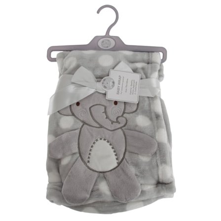 Snuggle Baby Baby Boys/Girls Polka-Dot Elephant Wrap 75cm x 100