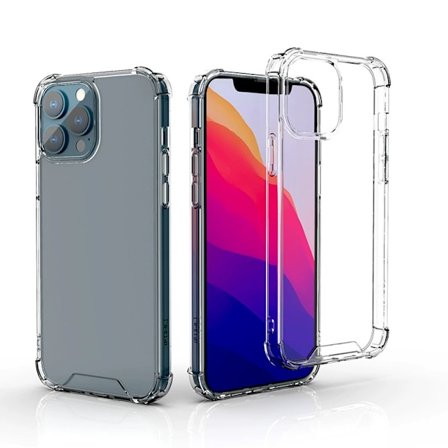 iPhone 12 Cover - Ekstra Stødsikkert og Slidstærkt Transparent