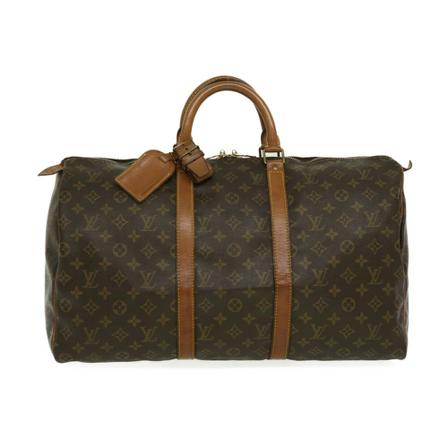 Louis Vuitton Vintage, Pre-owned Keepall 50 Bruin, unisex, Maat:ONE Size