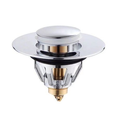 Universell servantplugg Automatisk pop-up-plugg i rustfritt stål