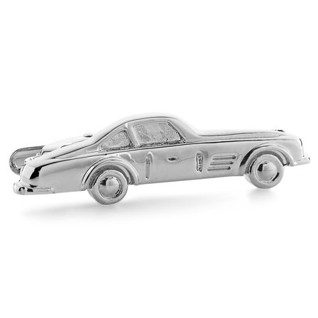 Meraklis | Kravatová klipsa v striebornej farbe v tvare auta for Men