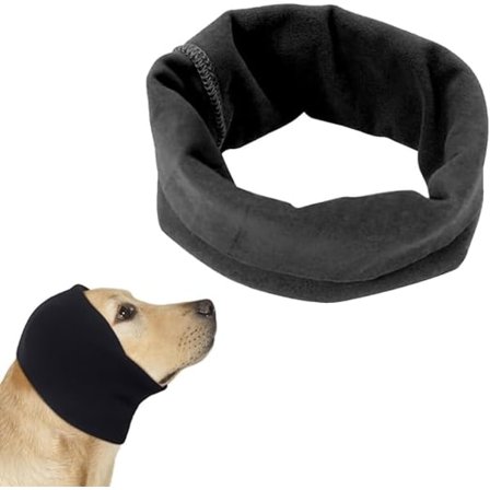 Hund Øreklokker Hørselvern og Støyreduksjon Flott kompatibel Bading og Stell One Size kompatibel Hunder og Katter S Svart