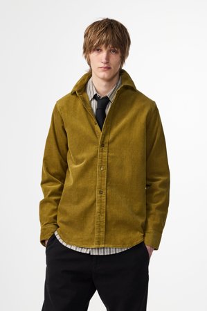 NN.07 Colby 50002 Hemd Herren Grün Bio-Baumwolle