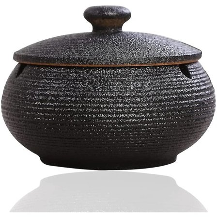 Tuhkakuppi, ulkotuhkakuppi terassille kannella, tuulenpitävät tuhkakupit savukkeille