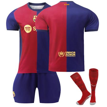 Barcelona NONE HjemmeJersey, 23-24 FCB Barn Voksen Fotball Treningstrøye, Feriegave, Bursdagsgave M NONE