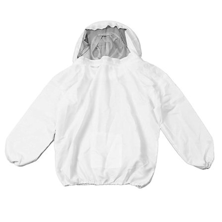 Anti-bie-drakt, birøkt, bie-sikker jakke med hette, birøkt beskyttelsesklær med hansker