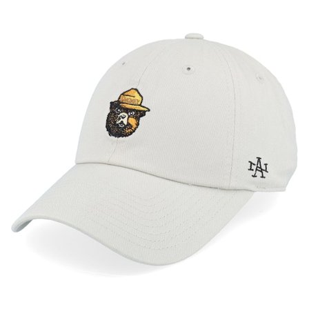 American Needle - Beige - unconstructed - Cap - Smokey Bear Micro Slouch Stone Dad Cap - Hatstore