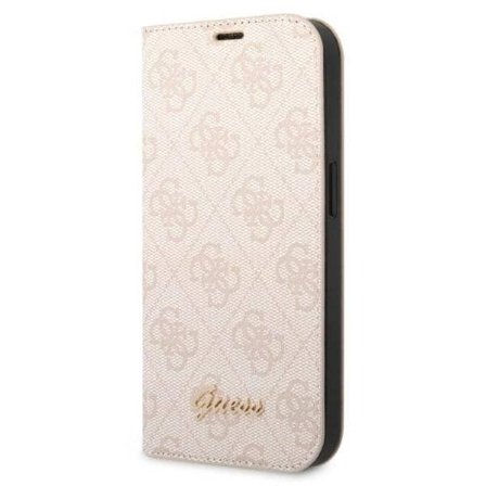 Guess GUBKP14XHG4SHP iPhone 14 Pro Max 6.7" Vaaleanpunainen Kirja 4G Vintage Gold Logo