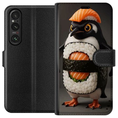 Kompatibelt Lommeboketui til Sony Sony Xperia 1 V Sushi pingvin