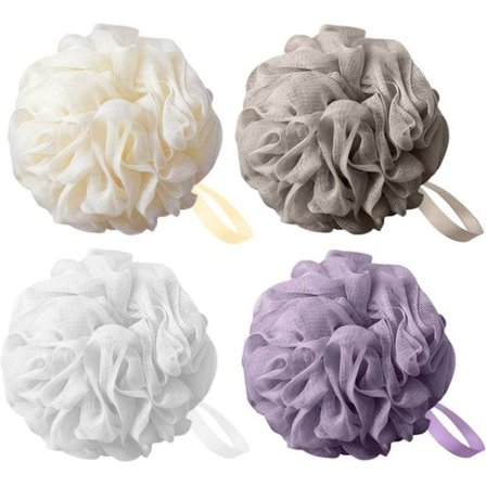 Vaahtosuihkusieni - 4 ylisuurta meloonikuitusettiä - Pehmeä verkkorakenne - 4 väriyhdistelmää