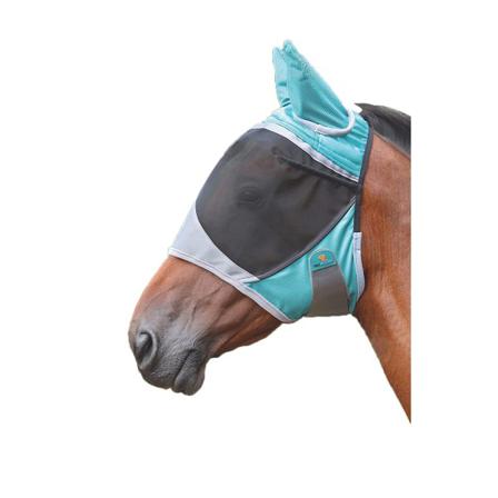 Shires Deluxe Hästflugmask Med Öron Ponnygrön