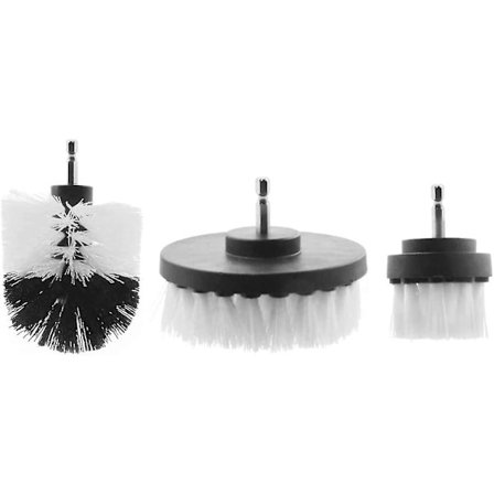 Børstebørste for drill, 2'' / 3.5'' / 4'' roterende børste for rengjøring