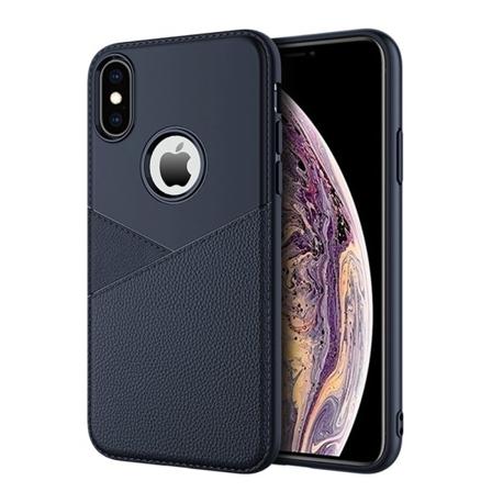 iPhone XS Max - Praktisk, stilig deksel (LEMAN) Marinblå
