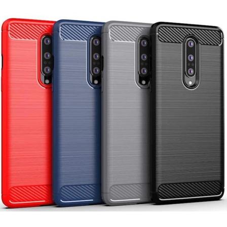 Iskunkestävä Armor Carbon TPU-suoja Oneplus 8 - lisää värejä Black