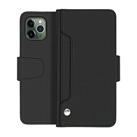 iPhone 11 Pro Plånboksfodral Extra Kortfack Rvelon - Svart