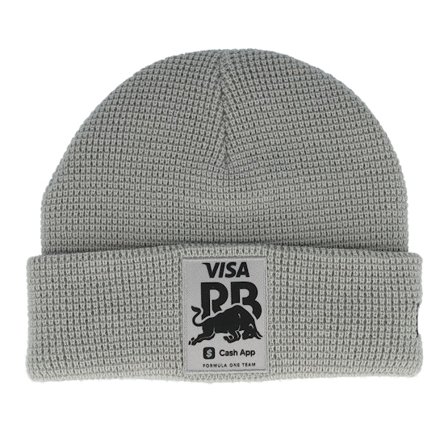 New Era - Motor Grau cuff Mütze - RB F1 25 Waffle Grey Short Beanie @ Hatstore