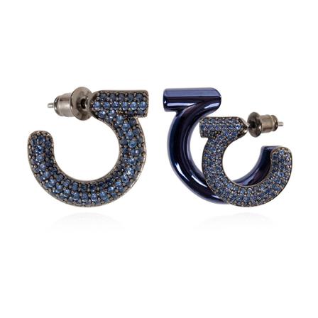Salvatore Ferragamo Earrings Blå, Dame Øreringe, Størrelse: ONE Size