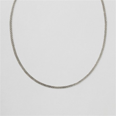 X-link Halsband (S) 43 cm - Sterling Silver - Safira