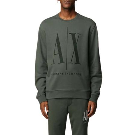 Armani Exchange, Sweatshirts Grijs, Heren, Maat:S