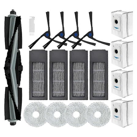 För Deebot X2 / X2 Omni / X2 Pro / DEX86 Robotti-imurin pääharjat Sivuharjat Hepa-suodatin Moppiliina Kuten Kuvassa