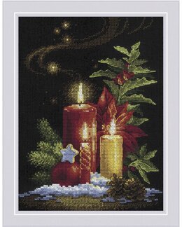 Broderikit Billede Julelys - Riolis