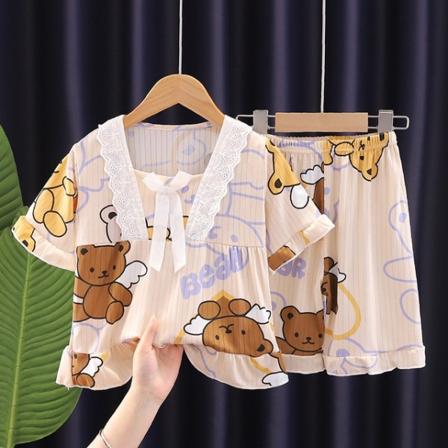 Anime Sanrios Series Kids Kortärmad Pyjamas Set Cartoon Summer style 6 16 (135-145cm)
