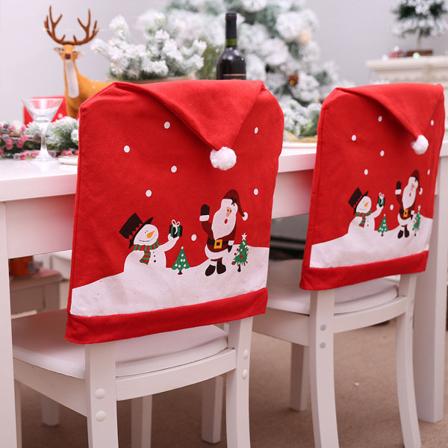 4st jul matsal stol Överdrag ornament för Xmas - spot försäljning 4pcs