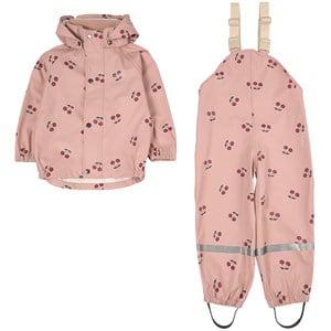 Kuling San Marino Recycled Rain Set Pink Cherry 98/104 cm - Clothing sets - 98/104 cm - Pink