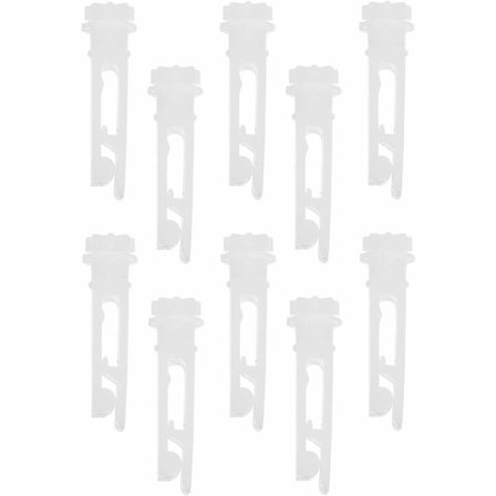 10-pak vertikale vinylgardiner reparationsclips - til reparation af vertikale vinduesgardiner, lameller, gardiner - hvid