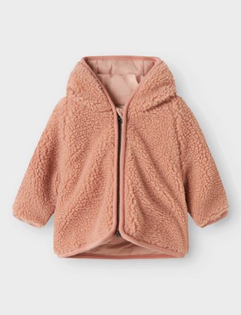 Lil'Atelier Nbnnalo Sherpa Jkt Solid Lil - Pink - 74