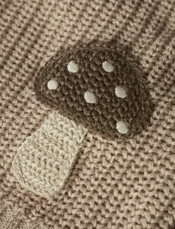 Lil'Atelier Nmmemlen Lak Ls Knit Card Lil - Beige - 92