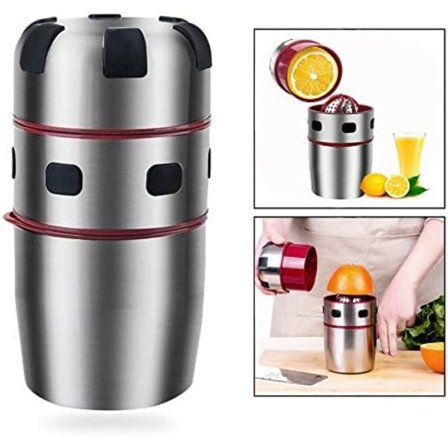 Manuell sitruspresse i rustfritt stål, fruktpresse og sitronskvis