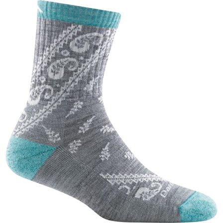 Darn Tough Women's Janis Micro Crew Midweight Hiking Sock Women hiking socks Grey L