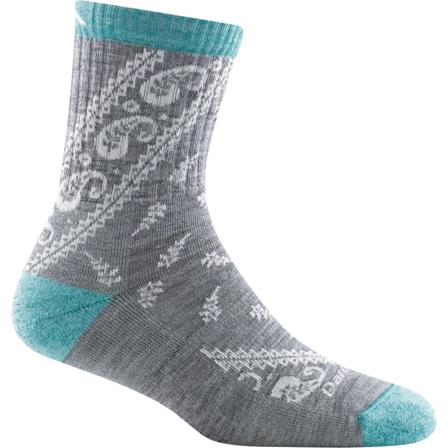 Darn Tough Women's Janis Micro Crew Midweight Hiking Sock Women hiking socks Grey S