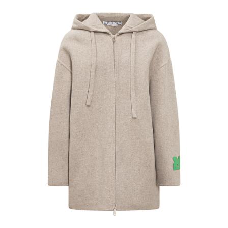 Off White Single-Breasted Jass , Beige , Heren , Maat: M Jassen