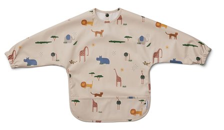 LIEWOOD Merle Spiseforklæde Safari Sandy Mix, Børn & Forældre, Spisetid, Hagesmække