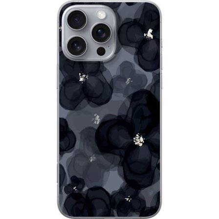 Yhteensopiva Puhelinkuori Apple Apple iPhone 16 Pro Max Abstrakti tummanvärisellä kukkakuviolla, jossa on elegantti ja dramaattinen tunnelma