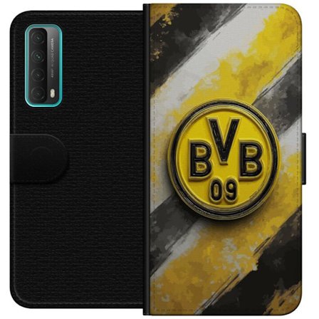 Yhteensopiva Lompakkokotelo Huawei Huawei P smart 2021 Värikäs abstrakti palapelikuvio, joka symboloi yhteisöllisyyttä, monimuotoisuutta ja luovuu