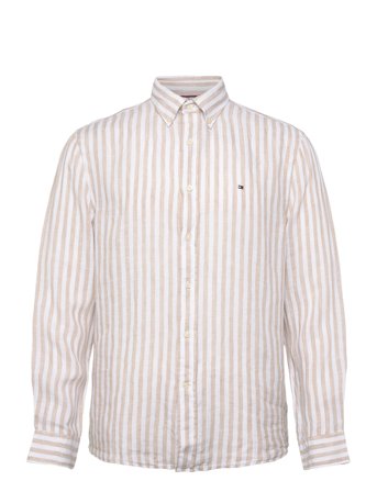 Tommy Hilfiger | Linen Essential Stripe Rf Shirt | L
