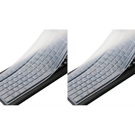 2pack Transparent tangentbordsskydd för stationär dator, standardtangentbord