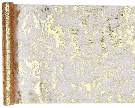 Duk (löpare) elegant guld, 28x500 cm - Partyninja.se