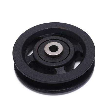 1 st 90 mm svart järnkärnbärande remskiva hjulkabel Gym Equipme