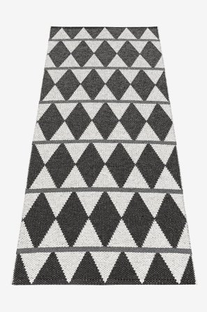 Horredsmattan - Plastmatta Zigge 70x200 cm - Svart - Plastmattor - 70X200 - Från Homeroom